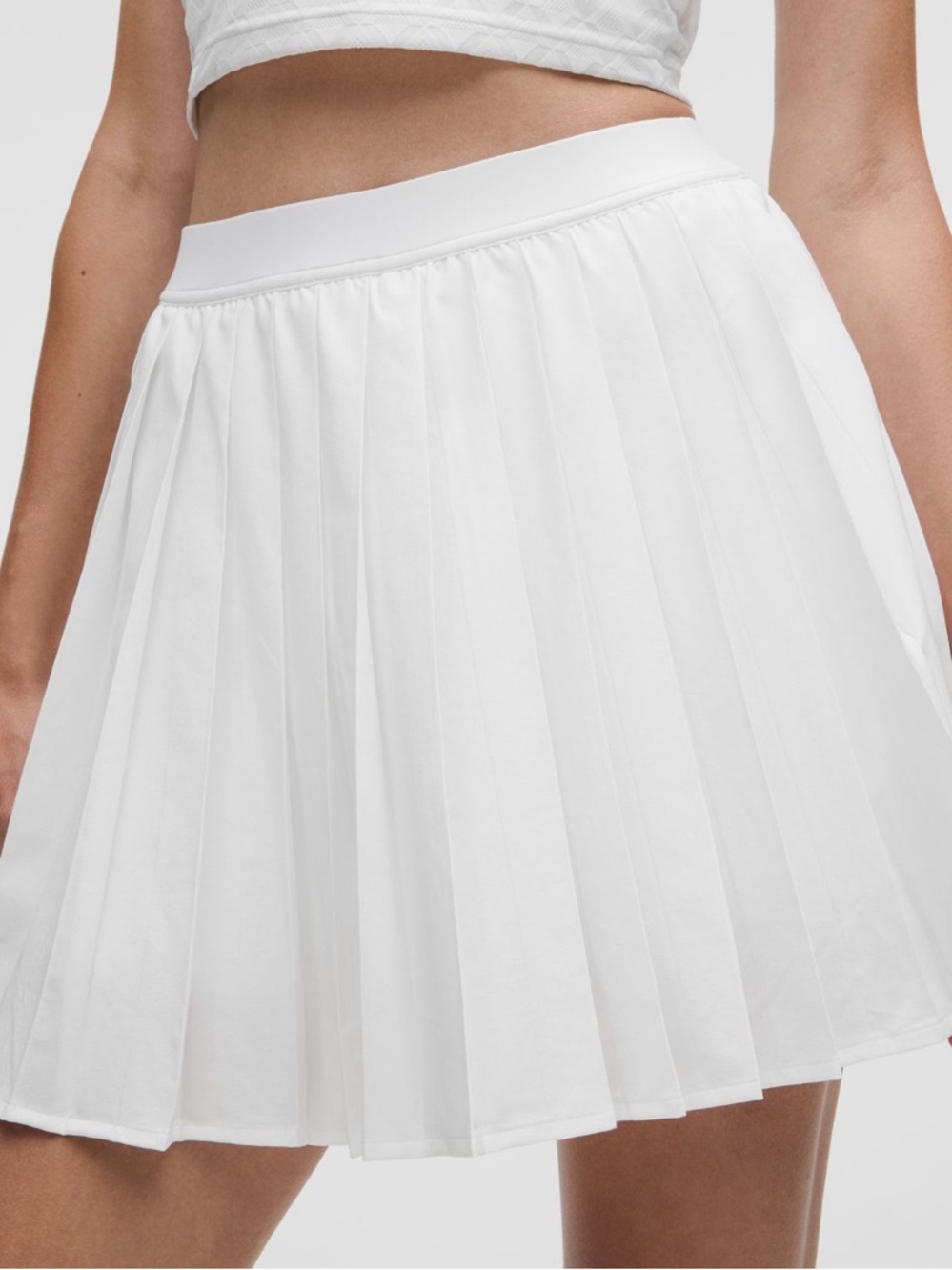 lululemon athletica White Pleated Skater Skirt